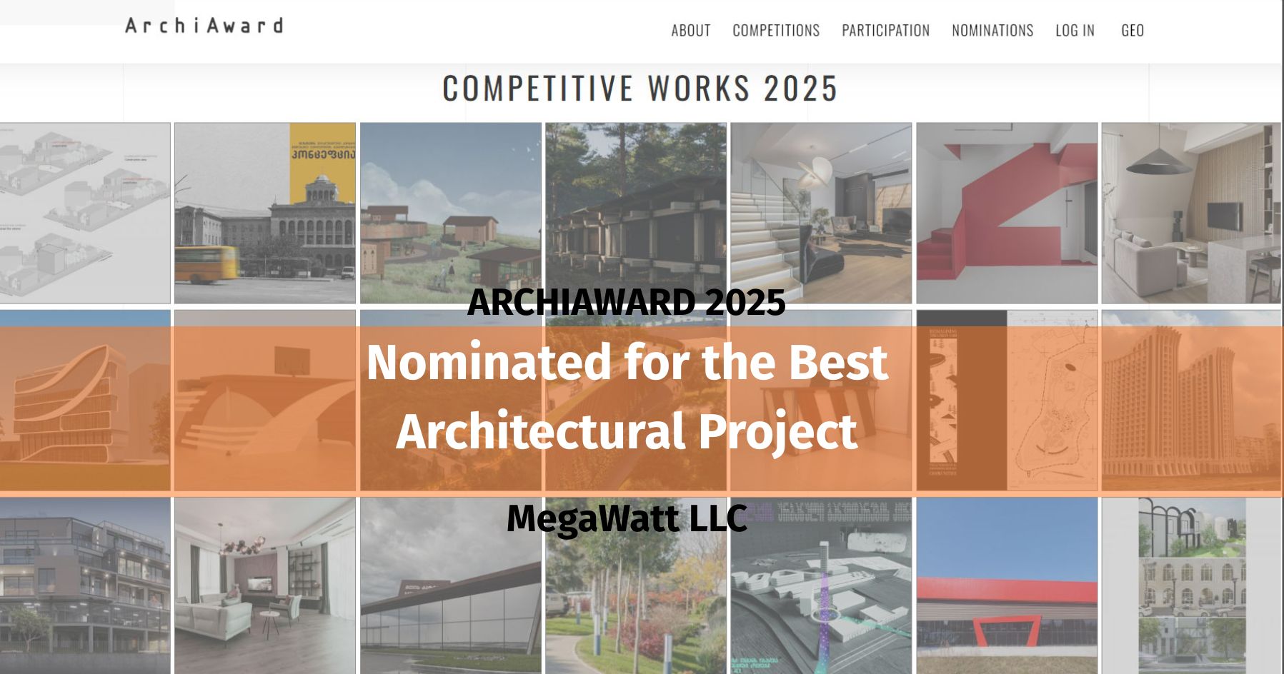 “მეგავატი” Archi Award- 2025-ის ნომინანტთა შორის შეირჩა!